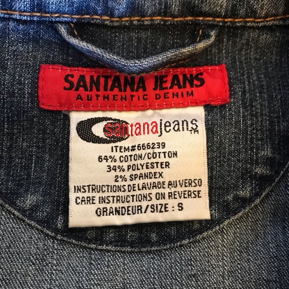 Santana Denim Jean Jacket size Small - Picture 4 of 4